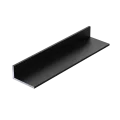 Zwart aluminium hoekprofiel 30x20x2mm