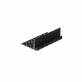 Productfoto keralit ventilatie inhaakstartprofiel 50 mm in de kleurzwart