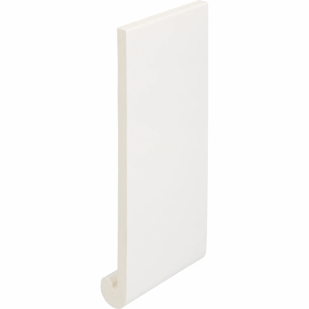 Hardschuim dakrand afgerond 250x25x9 mm – verkeerswit RAL 9016