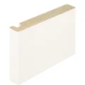 MDF koplat 50x12 mm in wit (RAL 9016)