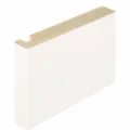 MDF koplat 75x12 mm in wit (RAL 9016)
