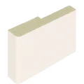MDF plint 60x15 mm in wit (RAL 9016)