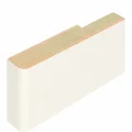 MDF plint 85x15 mm in wit (RAL 9001)